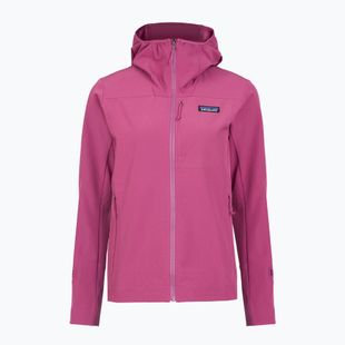 Softshell Jacke Damen Patagonia R1 CrossStrata Hoody faded magenta