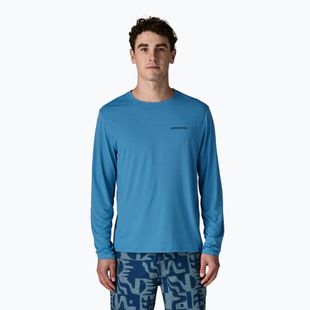 Longsleeve Herren Patagonia Capilene Cool Daily - Boardshort Logo shore blue/light shore blue x-dye