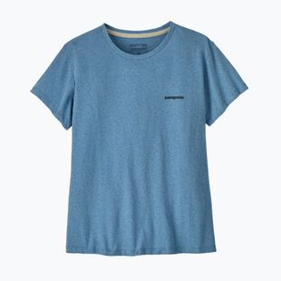 Damen T-Shirt Patagonia P-6 Logo Responsibili-Tee shore blue