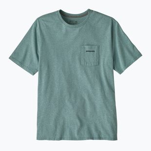 Herren T-Shirt Patagonia Boardshort Logo Pocket Responsibili blue sage