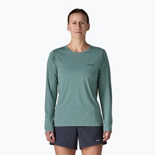 Longsleeve Damen Patagonia Capilene Cool Daily Shirt - Boardshort Logo blue sage/light blue sage x-dye