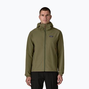 Softshell Jacke Herren Patagonia R1 TechFace Hoody basin green