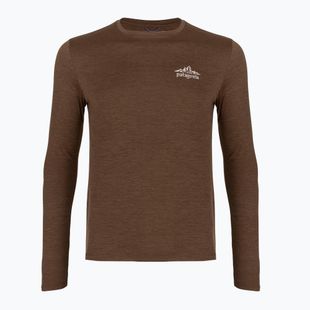 Herren-Trekkingshirt mit langen Ärmeln Patagonia Cap Cool Daily Hut Tripper LS berm brown - light berm brown x-dye