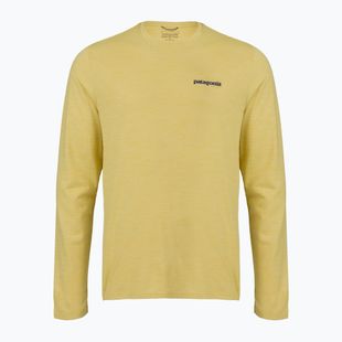 Longsleeve Herren Patagonia Cap Cool Daily Boardshort Logo LS limestone yellow - Light Limestone yellow x-dye