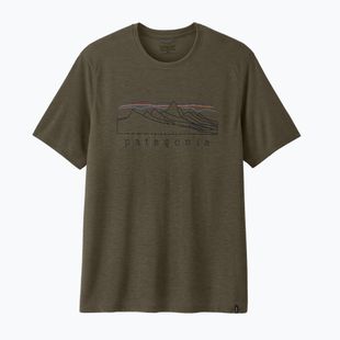 Herren-Shirt Patagonia Cap Cool Trail Stratapeaks basin green