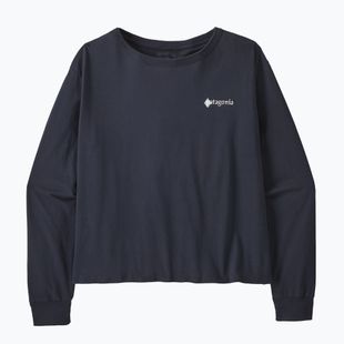 Damen-Longsleeve Patagonia Hut Tripper Easy Cut smolder blue