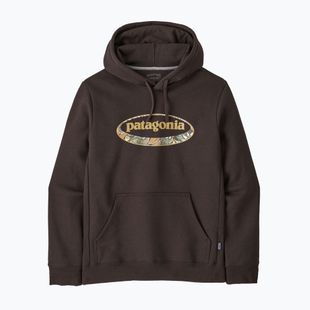 Herrenpullover Patagonia '95 Oval Logo Uprisal Hoody Den Brown: Heliotropic