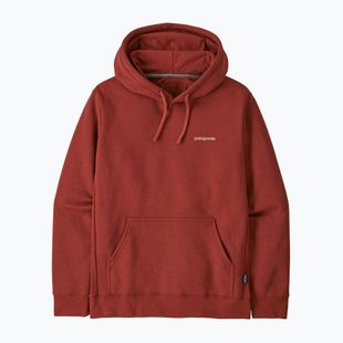 Herrenpullover Patagonia Boardshort Logo Uprisal Hoody Rusty Red