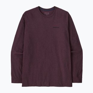 Longsleeve Herren Patagonia P-6 Logo Responsibili berry fig