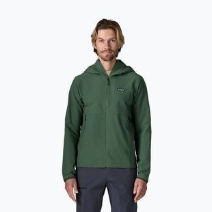 Softshell-Jacke für Herren Patagonia R1 TechFace Hoody canopy green