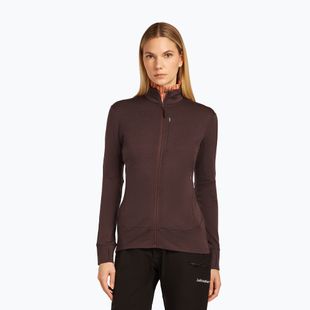 Hoodie Sweatshirt Damen icebreaker Merino 260 Quantum Zip java