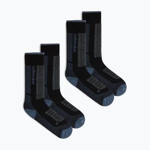 Damen Skisocken Icebreaker Merino Ski+ Medium OTC 2 Pack black/dawn/graphite