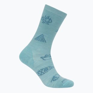 Socken Damen icebreaker Merino Ultralight Crew Camp Ess hydro/topaz
