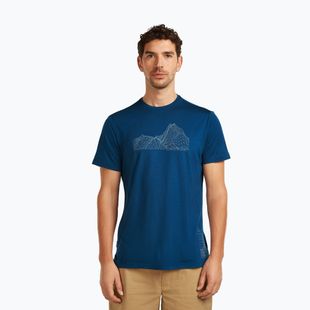 Herren T-Shirt icebreaker Merino 125 Cool-Lite Sphere Beta Tee atlantis