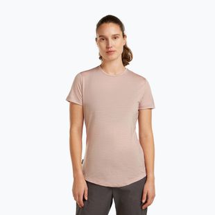 Damen-Trekking-T-Shirt icebreaker Merino 125 Cool-Lite™ Sphere III pink quartz