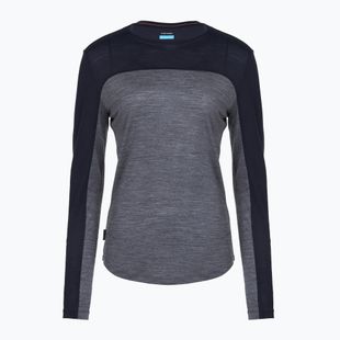 Damen-Langarmshirt icebreaker Merino 125 Cool-Lite Sphere Tee CB midnnavy hthr/midnnavy/cb
