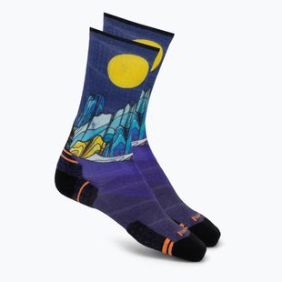Socken Smartwool Hike Mountain Lake Print Crew deep navy