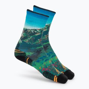 Damen Socken Smartwool Hike Mountain Lake Print Crew capri