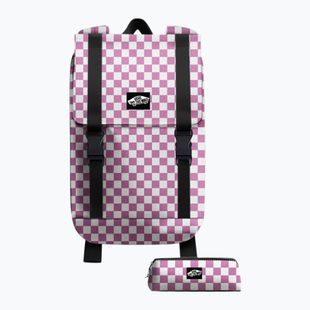 Stadtrucksack Vans Utility 18 l checkerboard pink fizz