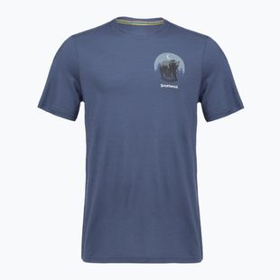 Herren T-Shirt Smartwool Lunar Bear Active SS Graphic Tee nightfall blue