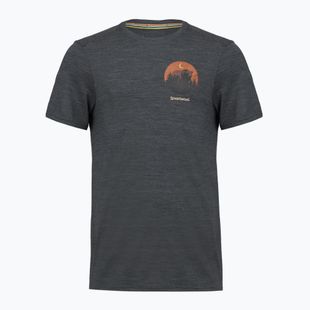 Herren T-Shirt Smartwool Lunar Bear Active SS Graphic Tee charcoal heather