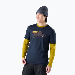 Herren-Shirt Smartwool Alpine Trace Active Graphic Tee SS deep navy