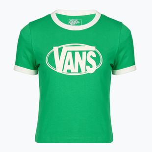 Damen T-Shirt Vans Center Chest Ringer Tee vivid verdant