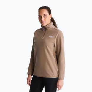 Fleecejacke für Damen The North Face Glacier Fleece 1/4 Zip garnet