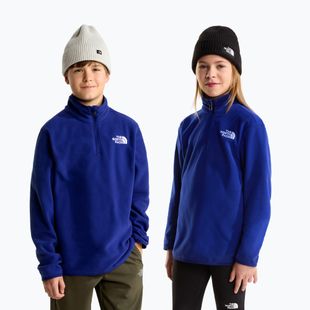 Kinder Fleecejacke The North Face Teen Glacier 1/4 Zip bold blue