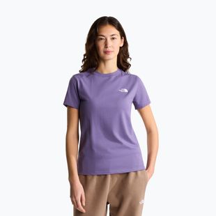 Damen-T-Shirt The North Face Evolution Simple Dome Slim SS grounded plum