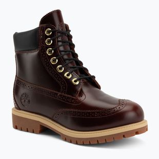 Herren Schuhe Timberland Premium 6 In Lace burgundy full grain