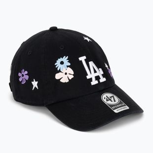 47 Brand MLB Los Angeles Dodgers Flora CLEAN UP Baseballkappe schwarz