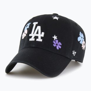 47 Brand MLB Los Angeles Dodgers Flora CLEAN UP Baseballkappe schwarz