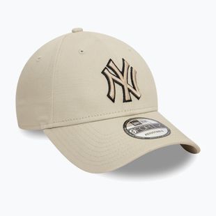 New Era Team Outline 9Forty New York Yankees hellbeige Baseballmütze