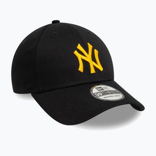 New Era League Essential 39Thirty New York Yankees Baseballkappe schwarz