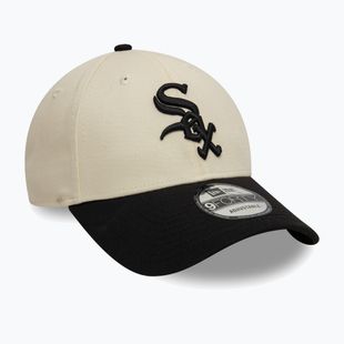 Neue Era Colourblock 9Forty Chicago White Sox Baseballmütze hellbeige