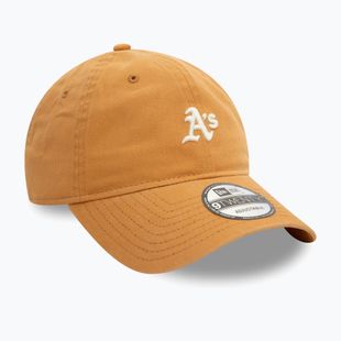 Neue Ära Mini gewaschen 9Twenty Oakland Athletics dunkel beige Baseballmütze