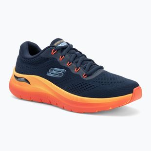 Herrenschuhe SKECHERS Arch Fit 2.0 navy leather/multi trim