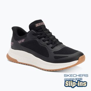 Schuhe Damen SKECHERS Bobs Squad 4 Staple Look black