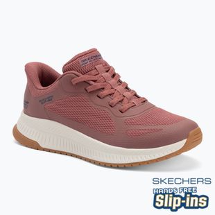 Schuhe Damen SKECHERS Bobs Squad 4 Staple Look rose