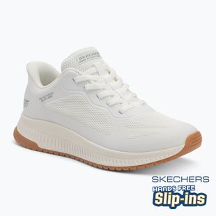 Schuhe Damen SKECHERS Bobs Squad 4 Staple Look white