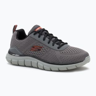 Herren Schuhe Skechers Track Leshur charcoal/orange