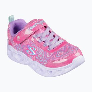 Kinder Schuhe SKECHERS Heart Lights Boogie Love hot pink/multi