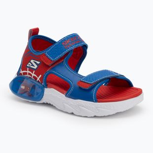 SKECHERS Creature Splash blau/rot Kindersandalen