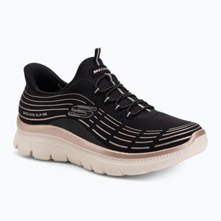 Damen Schuhe SKECHERS Summits Plus Soft Luster schwarz/roségold