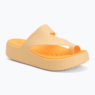 Damen Flip-Flops Crocs Getaway Platform Toe Loop golden hour