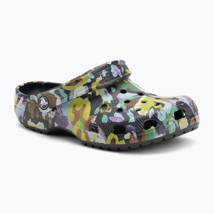 Clogs Crocs Classic Painted Floral black sand
