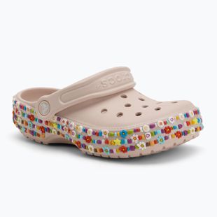Kinder Clogs Crocs Classic Beaded Band Clog Kids quartz