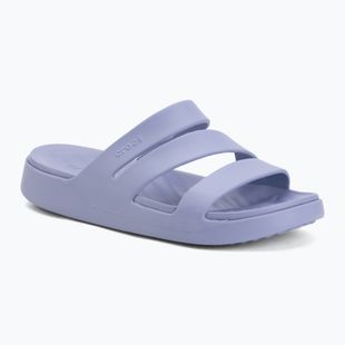 Damen-Pantoletten Crocs Getaway Strappy blue haze