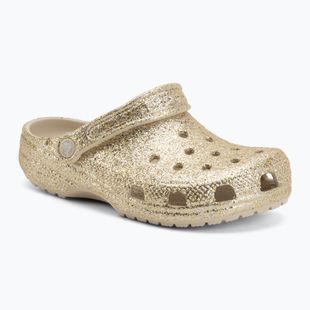 Kinder-Flip-Flops Crocs Classic Chunky Glitter sandstone